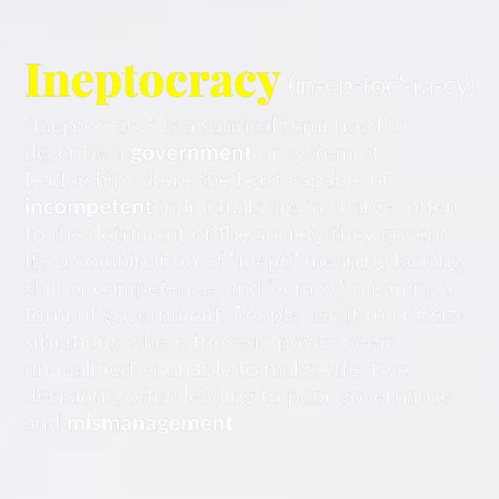 Ineptocracy Where Incompetence Is King Garment-Dyed Sweatshirt
