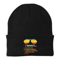 I Want It All To Break Free Ride My Bicycle Funny Beanie