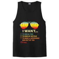 I Want It All To Break Free Ride My Bicycle Funny PosiCharge Competitor Tank