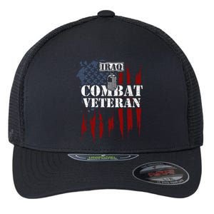 Iraq War Iraq Combat Veteran Flexfit Unipanel Trucker Cap