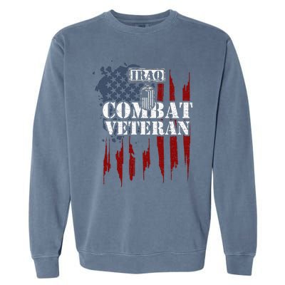 Iraq War Iraq Combat Veteran Garment-Dyed Sweatshirt