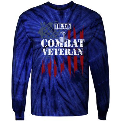 Iraq War Iraq Combat Veteran Tie-Dye Long Sleeve Shirt