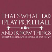It's What I Do I Play Pickleball and I Know Things Except 16oz Travel Tumbler