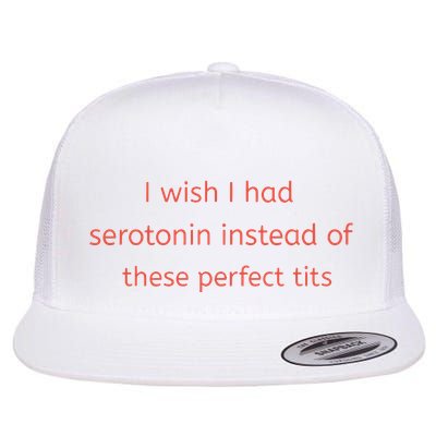 I Wish I Had Serotonin Instead Of These Perfect Tits Flatbill Hat