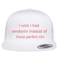 I Wish I Had Serotonin Instead Of These Perfect Tits Flat Bill Trucker Hat