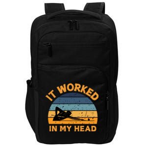 It Worked In My Head Billiard Pool Player Sports Lover Impact Tech Backpack