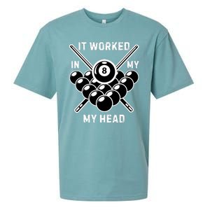 It Worked In My Head Billiard Pool Player Sports Lover Sueded Cloud Jersey T-Shirt