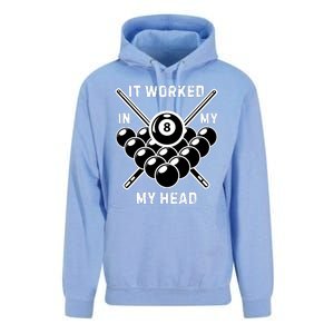 It Worked In My Head Billiard Pool Player Sports Lover Unisex Surf Hoodie