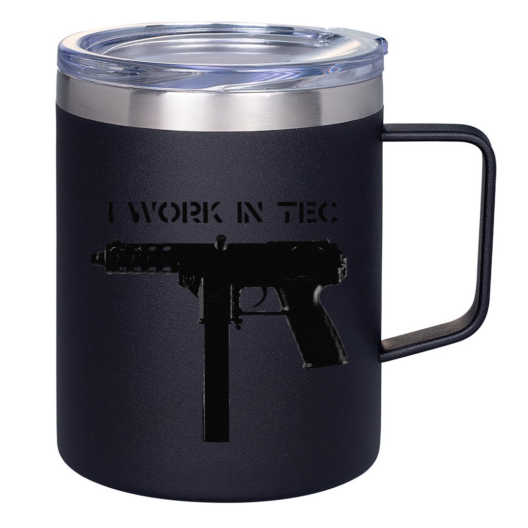 I Work In Tec 12oz Stainless Steel Coffee Mug