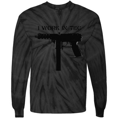 I Work In Tec Tie-Dye Long Sleeve Shirt