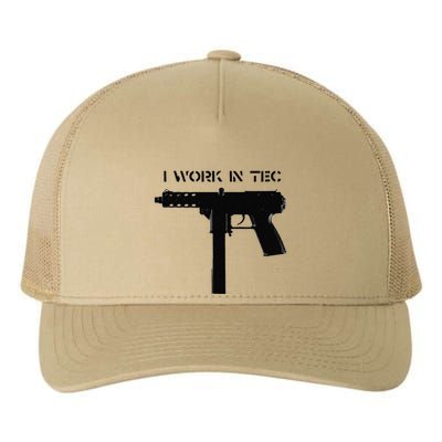 I Work In Tec Yupoong Adult 5-Panel Trucker Hat