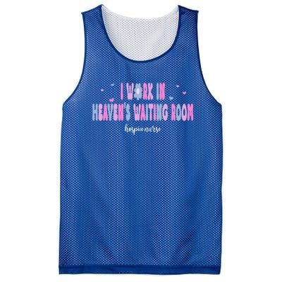 I Work In HeavenS Waiting Room Hospice Nurse For Mom Nurse Meaningful Gift Mesh Reversible Basketball Jersey Tank