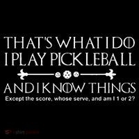 It's What I Do I Play Pickleball and I Know Things Except Mesh Reversible Basketball Jersey Tank
