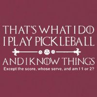It's What I Do I Play Pickleball and I Know Things Except 16oz Travel Tumbler