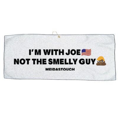 IM With Joe Not The Smelly Guy Large Microfiber Waffle Golf Towel