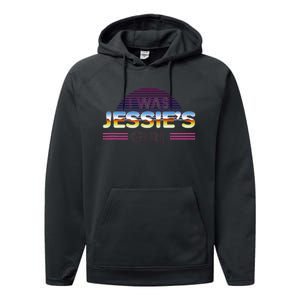 I Was JessieS Girl T 80S Retro Performance Fleece Hoodie