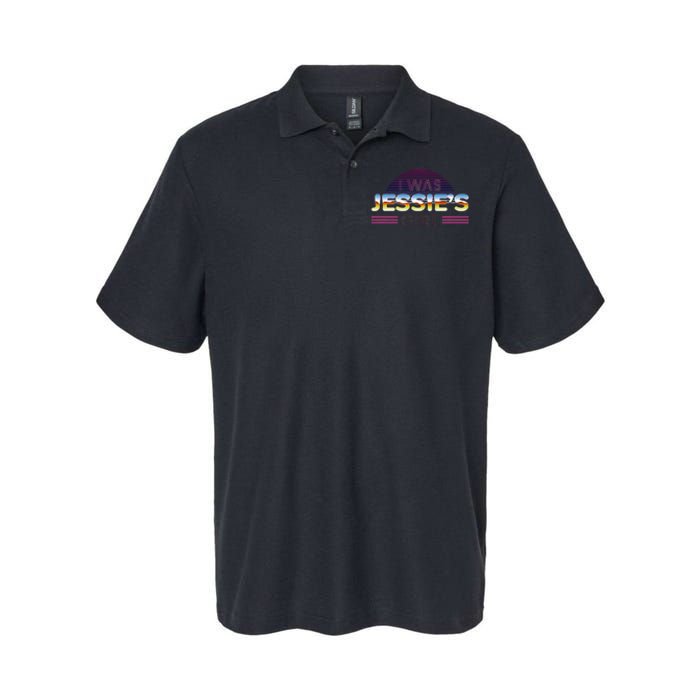 I Was JessieS Girl T 80S Retro Softstyle Adult Sport Polo