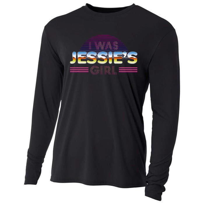 I Was JessieS Girl T 80S Retro Cooling Performance Long Sleeve Crew