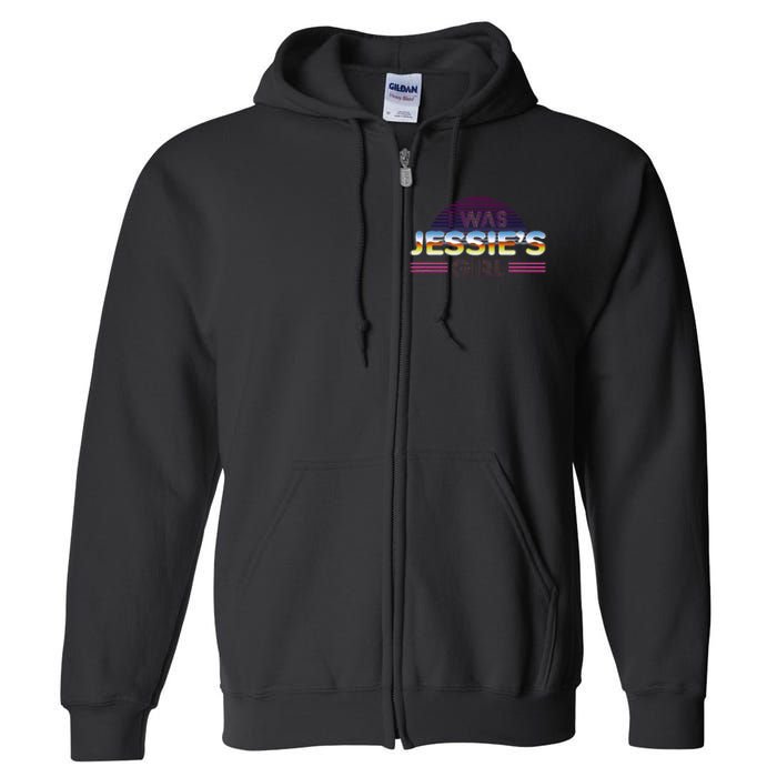 I Was JessieS Girl T 80S Retro Full Zip Hoodie