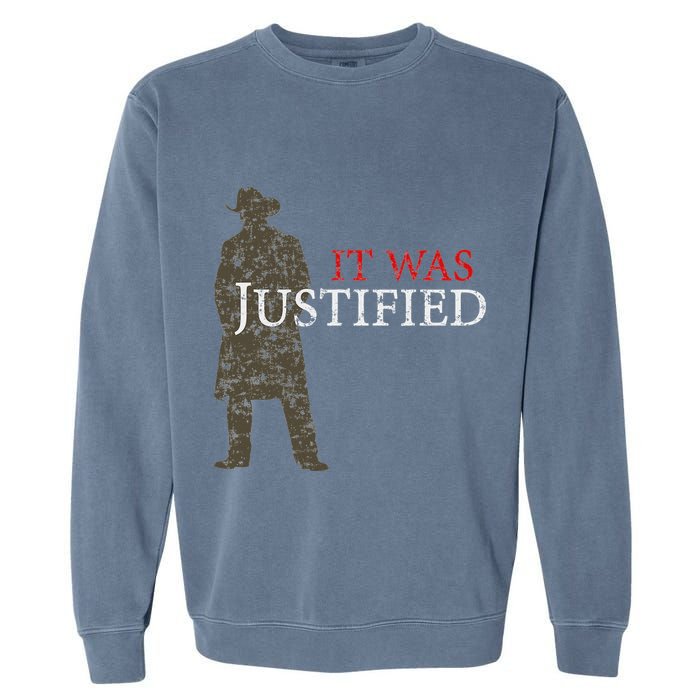 It Was Justified Garment-Dyed Sweatshirt