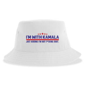 IM With Kamala Just Kidding Not Idiot Republicans For Trump Sustainable Bucket Hat