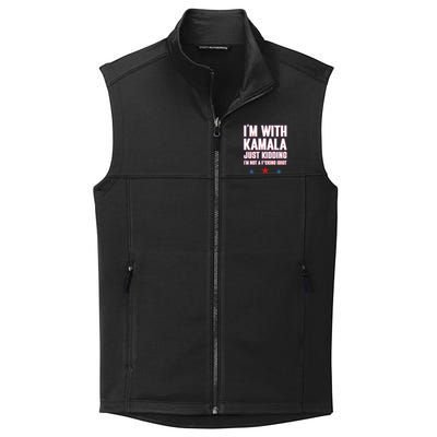 IM With Kamala Just Kidding Not Idiot Retro Election 2024 Collective Smooth Fleece Vest