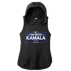 IM With Kamala 2024 Ladies PosiCharge Tri-Blend Wicking Draft Hoodie Tank