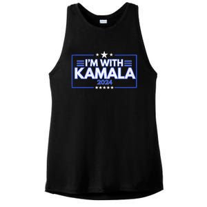 IM With Kamala 2024 Ladies PosiCharge Tri-Blend Wicking Tank