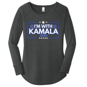 IM With Kamala 2024 Women's Perfect Tri Tunic Long Sleeve Shirt