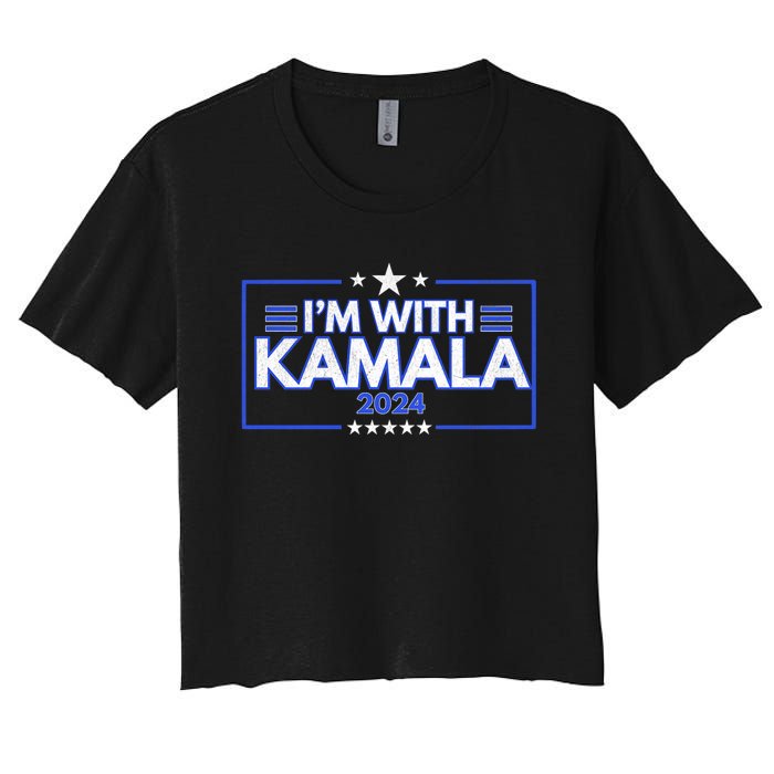 IM With Kamala 2024 Women's Crop Top Tee