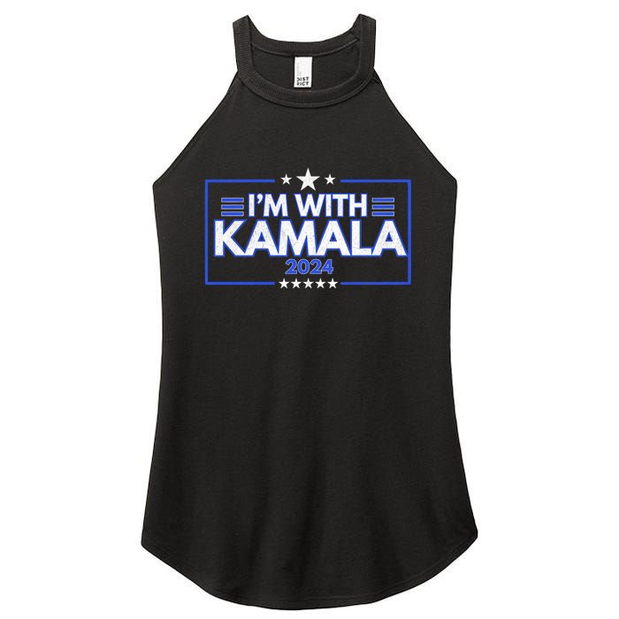 IM With Kamala 2024 Women's Perfect Tri Rocker Tank