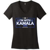 IM With Kamala 2024 Women's V-Neck T-Shirt