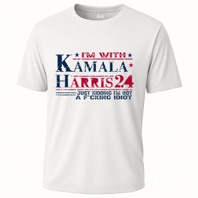IM With Kamala Just Kidding Not Idiot Retro Election 2024 Performance Shirt