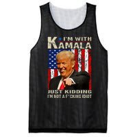 IM With Kamala Just Kidding IM Not A Fucking Idiot Mesh Reversible Basketball Jersey Tank