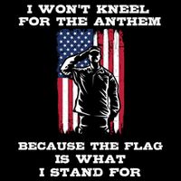 I Won't Kneel For The Anthem Because I Stand For The Flag Cool Gift Impact Tech Backpack