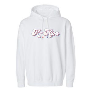 Im With Kamala 2024 K Hive Kamala Harris For President 2024 Garment-Dyed Fleece Hoodie