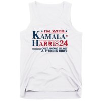 Im With Kamala Just Kidding Not Idiot Retro Election 2024 Tank Top