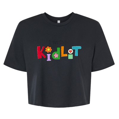 I Write Kidlit Bella+Canvas Jersey Crop Tee