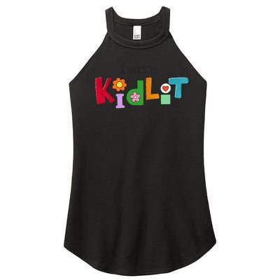 I Write Kidlit Women’s Perfect Tri Rocker Tank