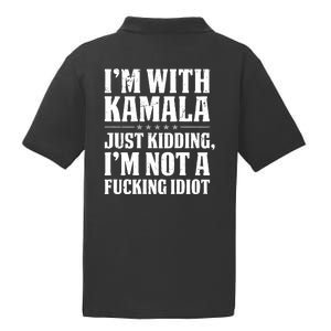 IM With Kamala Just Kidding IM Not A Fucking Idiot (Back) PosiCharge RacerMesh Polo