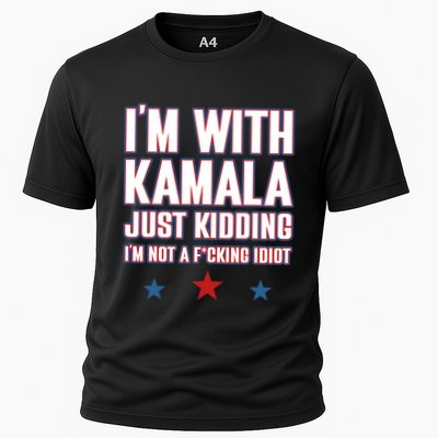 IM With Kamala Just Kidding Not Idiot Retro Election 2024 Performance Shirt