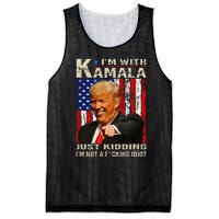 IM With Kamala Just Kidding IM Not A Fucking Idiot Gift Mesh Reversible Basketball Jersey Tank