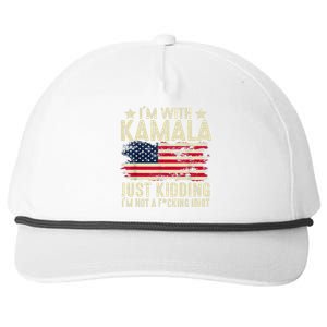 IM With Kamala Just Kidding Not Idiot Snapback Five-Panel Rope Hat