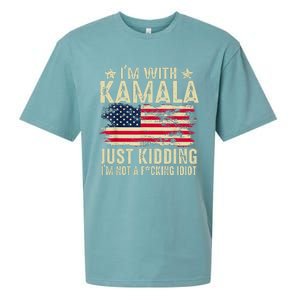 IM With Kamala Just Kidding Not Idiot Sueded Cloud Jersey T-Shirt