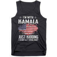 IM With Kamala Just Kidding Not Idiot Us Flag Tank Top