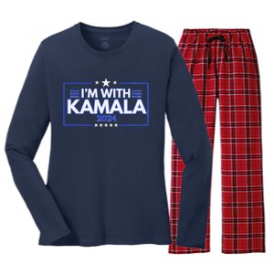 IM With Kamala Women's Long Sleeve Flannel Pajama Set 