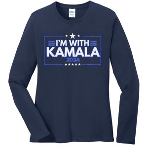 IM With Kamala Ladies Long Sleeve Shirt