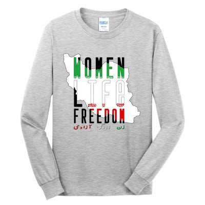 Iran Women Life Freedom Support Persian Women, Free Iran Tall Long Sleeve T-Shirt