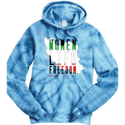 Iran Women Life Freedom Support Persian Women, Free Iran Tie Dye Hoodie