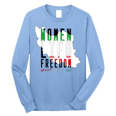 Iran Women Life Freedom Support Persian Women, Free Iran Long Sleeve Shirt